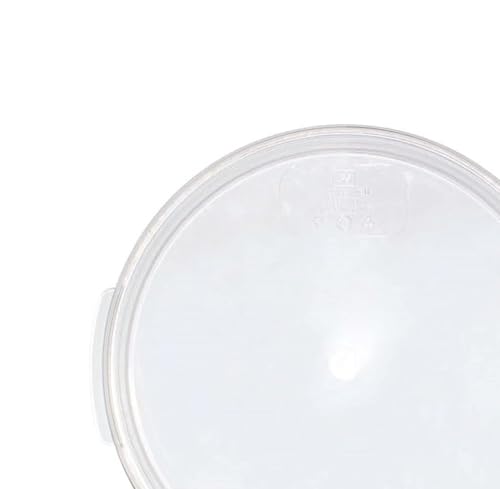 TrueCraftware- Clear Round Polycarbonate Food Storage Container Lid Fits 6 and 8 Qt. Round Containers Replacement Lid for Meal Prep Kitchen Pantry Commercial Restaurant - size: Lid - Fits 6&8qt