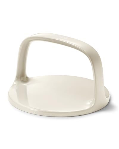 Caraway Grill Press with Handle - 100% Stainless Steel Body - Safe for Use with Pans and Grills - Ideal for Meat, Salmon, Tofu, Veggies - Cream - color: Cream