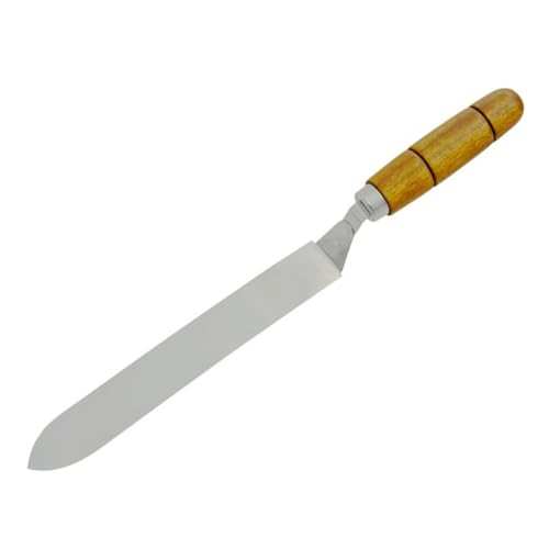 DOITOOL Uncapping Knife Random Color Beekeeping Stainless Steel and Wood Double Flat Cut Honey Scraper Tool Easy to Operate for Hive Honey Extraction Beekeeper Gadget