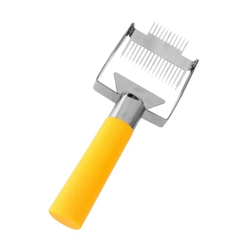 Beekeeping Uncapping Fork with Handle Honeycomb Scraper Tool Stainless Steel Tines 9.06 Inch for Honey Harvesting