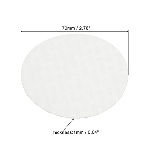 PATIKIL 70mm/2.76" Foam Lid Liner, 50Pack PS Foam Resistant Tamper Pressure Sensitive Seal for Bottle Cap Liners Seals, White - size: 70mm