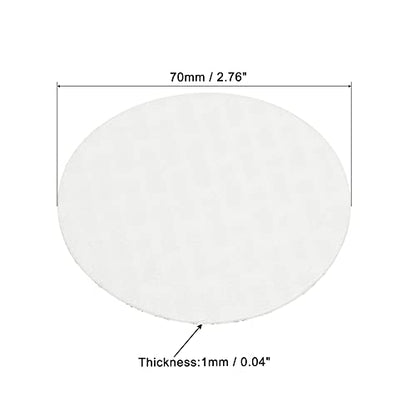 PATIKIL 70mm/2.76" Foam Lid Liner, 50Pack PS Foam Resistant Tamper Pressure Sensitive Seal for Bottle Cap Liners Seals, White - size: 70mm