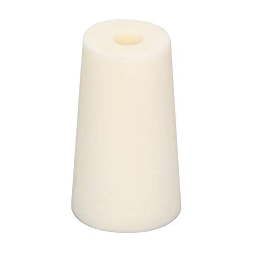 Othmro 5Pcs Drilled Rubber Stopper with Airlock, White Drilled Bungs Stopper with 0.79" Hole for Fermentation Use, Homebrewing Beer Kombucha Airlock Stopper