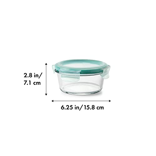 OXO Good Grips 2 Cup Smart Seal Glass Airtight Round Food Storage Container - size: 2 Cup