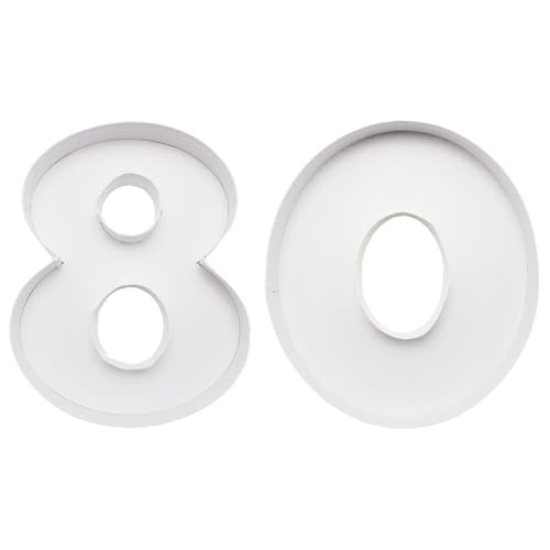 Charcuterie Cardboard Number Fillable Shaped Treat Decorative Box Anniversary Birthday Table Centerpiece (80 Style, 9inch) - size: 9inch, style: 80 Style