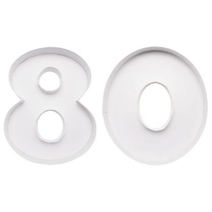 Charcuterie Cardboard Number Fillable Shaped Treat Decorative Box Anniversary Birthday Table Centerpiece (80 Style, 9inch) - size: 9inch, style: 80 Style