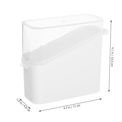 2pcs Cheese Keeper Containers with Lids Reusable Fridge Cheese Storage Boxes and Tea Bag Organization White Kitchen Food Storage Boxes for Refrigerator