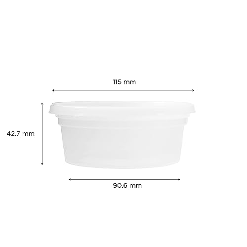 Karat [8oz - 240 ct] Clear PP Injection Molded Round Deli Containers with Lids (FP-IMDC8-PP) - color: Clear, size: 8oz