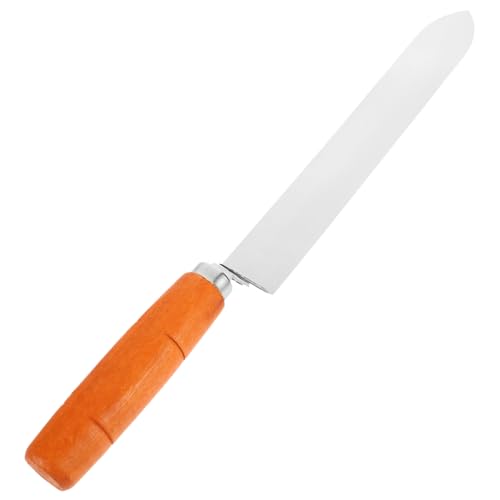 Stainless Steel Uncapping Knife with Handle Efficient Honey Scraper for Beekeeping Essential Tool for Harvesting Honey Compact and Easy to Use