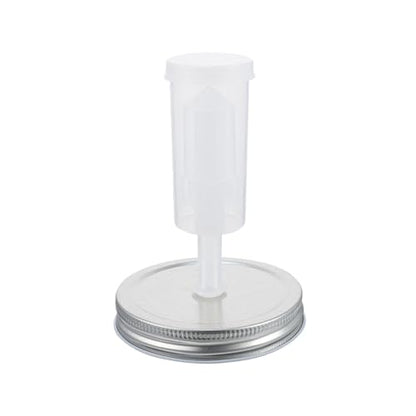 TOYANDONA Fermenter Jar Lid Kit for 87mm Wide Mouth Mason Jars with Airlock Fermentation Cover, Tinplate Fermentation Lid Set for Pickles and Sauerkraut, Home Kitchen Fermenting Random Color