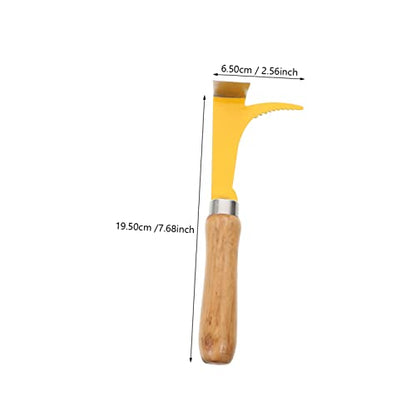 2pcs Stainless Steel Wooden Beehive Knife Dual Purpose Beekeeping Tool Lifter Scraper Ergonomic Handle for Easy Use