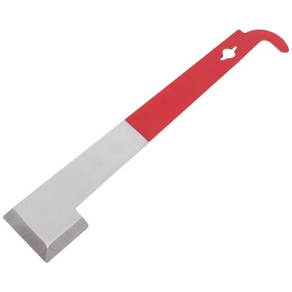 Stainless Steel Curved Hook Hive Tool and Scraper for Beekeeping 2.5mm Thick Burgundy Hive Lifter and Scraper Multipurpose Bee Keeping Supplies for Maintenance