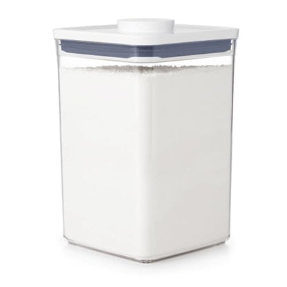 OXO, Good Grips Pop Container - 4.4 Qt/, Airtight Food Storage Containers, 142 Fl Oz - color: White, size: 4.4 Qt
