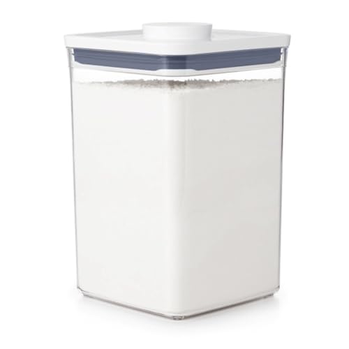 OXO, Good Grips Pop Container - 4.4 Qt/, Airtight Food Storage Containers, 142 Fl Oz - color: White, size: 4.4 Qt