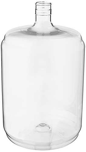 FastRack 6 Gallon Carboy (PET) | Clear Plastic Fermenter & Fermentation Jar | Food Grade BPA-Free Wine Carboy 6 Gallon for Beer Brewing, Wine Making Supplies, Storage & Home Brewing Kit - 1 Pack - size: 6 Gallon