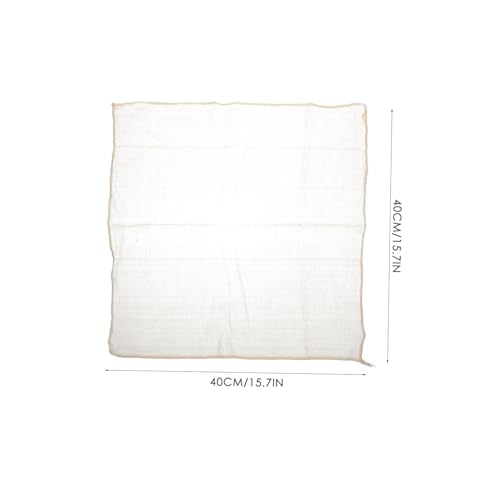 SHOWERORO Tofu Making Supplies 6 Pcs of Reusable Cheesecloth Bags Straining Fabric for Cheese Yogurt Milk Unbleached Cotton Easy to Clean