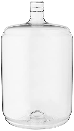 FastRack 6 Gallon Carboy (PET) | Clear Plastic Fermenter & Fermentation Jar | Food Grade BPA-Free Wine Carboy 6 Gallon for Beer Brewing, Wine Making Supplies, Storage & Home Brewing Kit - 1 Pack - size: 6 Gallon