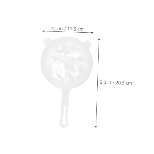Fine Mesh Kitchen Sieve Strainer for Juicing and Honey Extraction, 2pcs Plastic Food Strainers with Handle and Double-ear Design for Coffee, Soy Milk, and Tea Filtering