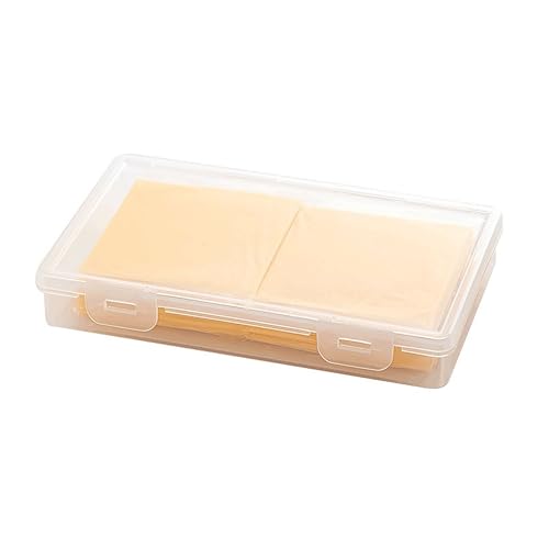 Cow Cheese Slice Holder Storage Container For Refrigerator Sliced Shredded Keeper Containers For Fridge (clear1)