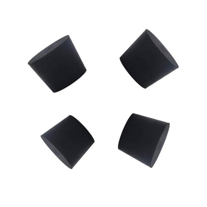 Laboratory Grade Rubber Stoppers, 4 Pieces Assorted Tapered Bungs Set, 9# Solid Black Round Rubbers Hole Plugs - size: 4pcs 9#
