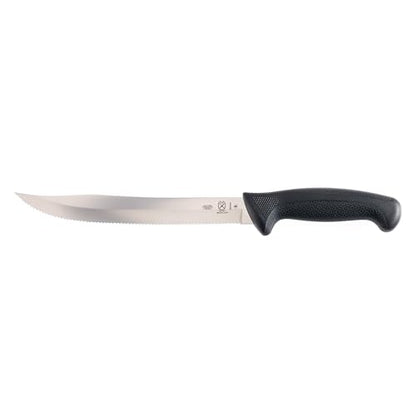 Mercer Culinary Millennia Black Handle Scalloped Utility Slicer, 9-Inch - style: Utility Slicer 9-Inch