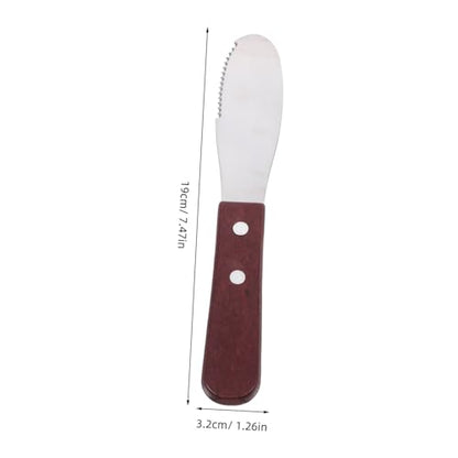 ABOOFAN Stainless Steel Cheese Knife Butter Slicer Baking Tool Knife Jam Spreader Portable Cheese Cutting Tool