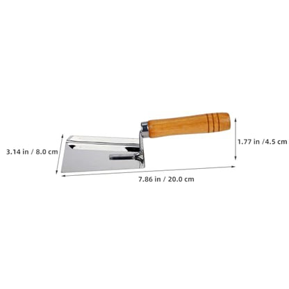 Totority Beehive Cleaning Shovel 7.87 Inch Stainless Steel Hive Scraper with Comfortable Grip for Efficient Wax and Debris Removal Beekeeping Tool