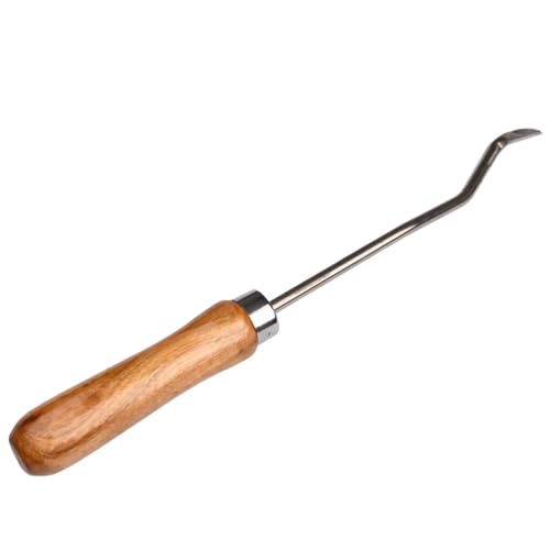 Beekeeping Cleaning Hook 9.05 Inch Handle Beehive Frame Cleaning Tool Beeswax Scraper for Hive Maintenance and Removal