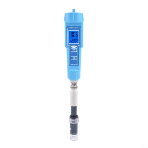 Digital pH Meter for Food - Spear-Tip Tester Probe, PH Thermometer Pen for Soil Fruits Meat Lab, Digital Acidity Tester for Fermentation Canning