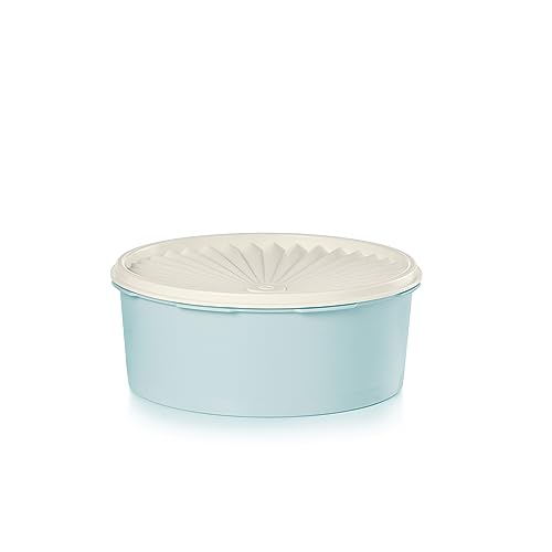 Tupperware Heritage Collection 7.6 Cup Cookie Canister, Vintage Blue Color, Dishwasher Safe and BPA Free Container (1.8 L) - color: Blue - Cookie