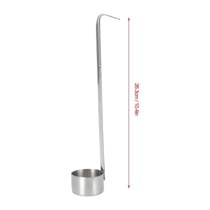 Stainless Steel Wine Ladle Spoon Long Handle Easy Gripping Smooth Edge Wine Dipper Beer Pouring Measure Liquid Spoon for Kitchen(50ML) - size: 50ML