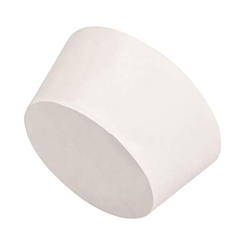uxcell White Tapered Shaped Solid Rubber Stopper for Lab Tube Stopper Size 79-90mm 1pcs - size: 78x95x46mm