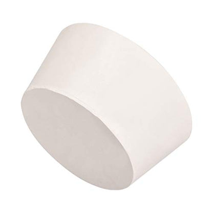 uxcell White Tapered Shaped Solid Rubber Stopper for Lab Tube Stopper Size 79-90mm 1pcs - size: 78x95x46mm