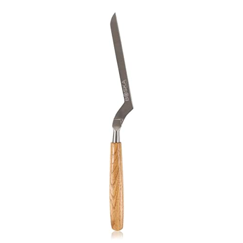 Boska Holland Soft Cheese Knife w. European Oak Wood Handle, Slim Blade for Brie, 10 Year Guarantee, Life Collection - style: Soft Cheese Knife- Retail Package