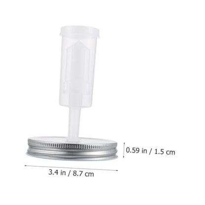 Fermentation Jar Lid Kit for Wide Mouth Mason Jars 87mm Diameter with Tinplate Lid and Airlock Fermenter Accessories for Pickling and Home Kitchen Use Random Color