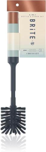 Brite by Scotch-Brite Limited Edition 2-in-1 Straw & BottleBrush Set, Sleek and Stylish Bottle Cleaner Brush with 360-Degree Bristles and Hidden StrawBrush (Pack of 6) - size: Pack of 6