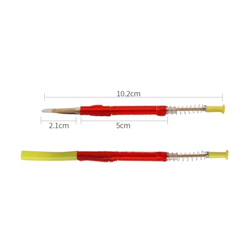 Beekeeping Moving Grafting Needle Tool 15PCS Shift Needle Bee Beekeeper Hive Queen Larva Hive Feeding Tools Apiculture Supplies (Yellow) - color: Yellow
