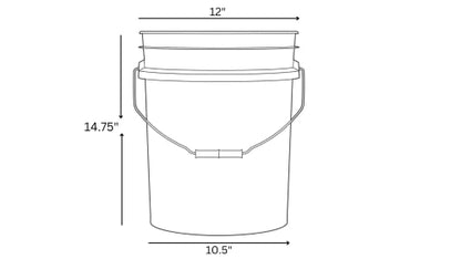 House Naturals Plastic 5 Gallon Honey Food Grade Bucket with Honey Gate for Beekeeping and Screw on Lid (Green) - color: Green