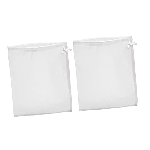 2pcs Wine Bag Mesh Filter Funnel Strainer Media Winemaking Bag Food Grade Drain Filter