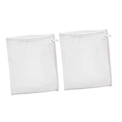 2pcs Wine Bag Mesh Filter Funnel Strainer Media Winemaking Bag Food Grade Drain Filter