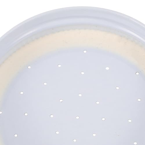Happyyami 4pcs Entrance Feeder Beehive Feeder Lids Honey Bee Feeder Mason Jar Lids Plastic Bee Hive Entrance Feeder with Perforated Lids Beekeeping Perforated Lid Fits Mason Jars