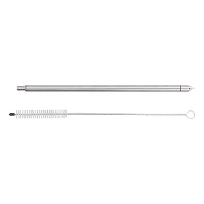 14" Stainless Steel Spring-Loaded Bottle Filler Kit Homebrew Bottle Wine Filling Equipment with Cleaning Brush for Beer, Wine, Kombucha, Home Brewing Making