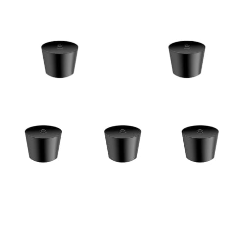 5Pcs Solid Rubber Stoppers 8# Tapered Lab Bungs Solid Rubber Stoppers - size: 5Pcs 8#