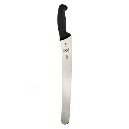 Mercer Culinary M23213 Millenia Black Handle, 12-Inch Wavy Edge, Brisket Knife - size: 12", style: Wavy Edge Brisket Knife