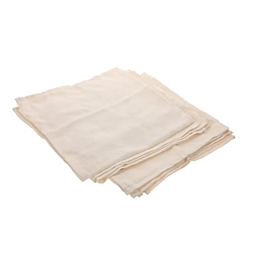 4pcs Filter Cotton Fabric for Straining Tofu Draining Cooking Cheesecloth for Household Ingredient Preparation Easy to Store White