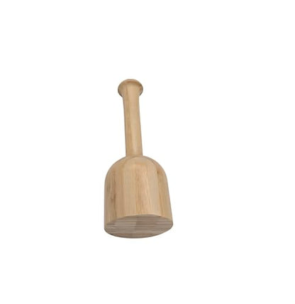 B Unique Durable Bamboo Dizi Smasher Tool | Multipurpose Crusher for Cooked Meat, Garlic, Ginger, and Herbs | Handmade Tool for Sustainable Cooking | Lightweight & Easy to Clean Design گوشتکوب دیزی