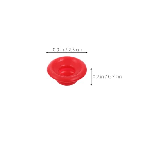Zerodeko 20pcs Silicone Seal Gasket Replacement for Swing Top Bottles, Leak-proof Red Half and Full Coverage Caps, Sturdy Water Bottle Lid Seal for Home Brew Beer and Soda