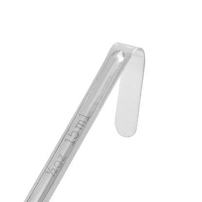 Soro Essentials- 1/2 oz Stainless Steel One-Piece Ladle with 6" Short Curved Tip Handle - Heavy-Duty Serving Ladle Spoon Serving Scoops Ladles Portioning for Restaurant Kitchen Cooking Soup