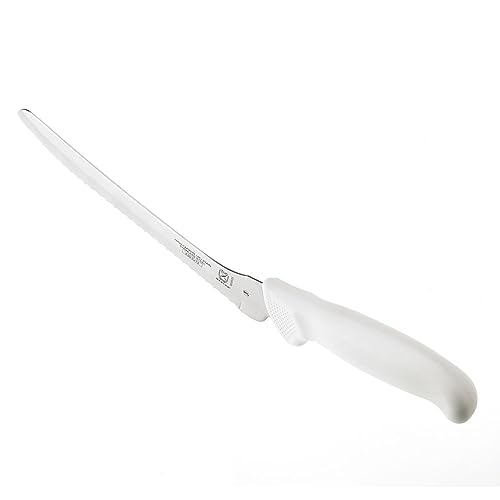 Mercer Culinary Ultimate White, 8 Inch Offset Bread Knife - style: Offset Bread Knife 8 Inch