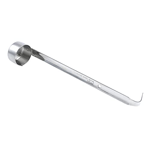 2pcs Stainless Steel Wine Dipper Long Handle Beer Pouring Ladle with Hook Ladle,25ml - size: 25ml